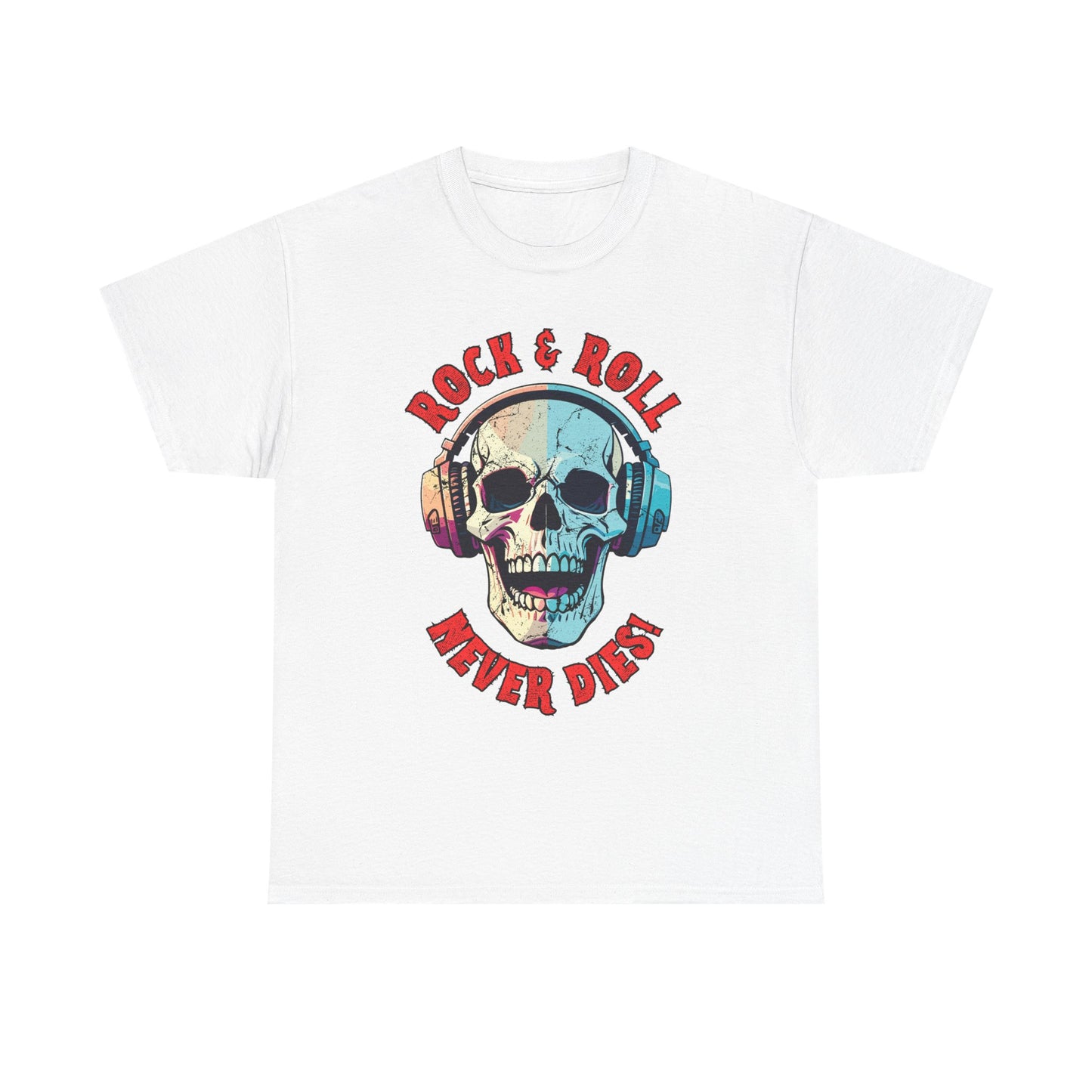 Rock & Roll Never Dies Skull T-Shirt